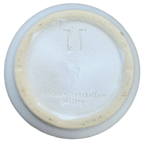 Robinson Ransbottom Pottery White Bowl Serving Dish Heavy Planter Pot Container - Picture 4 of 9